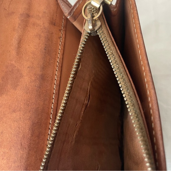 Celine Brown Logo Print Wallet Bag - Picture 6 of 7